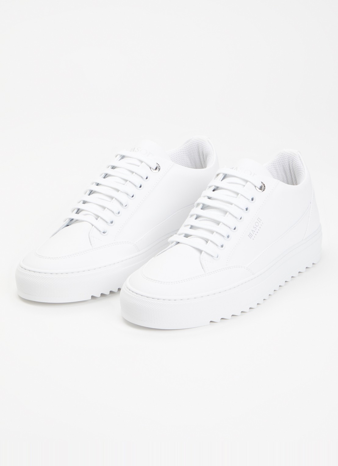 Mason Garments Tia sneaker van leer - detail wit