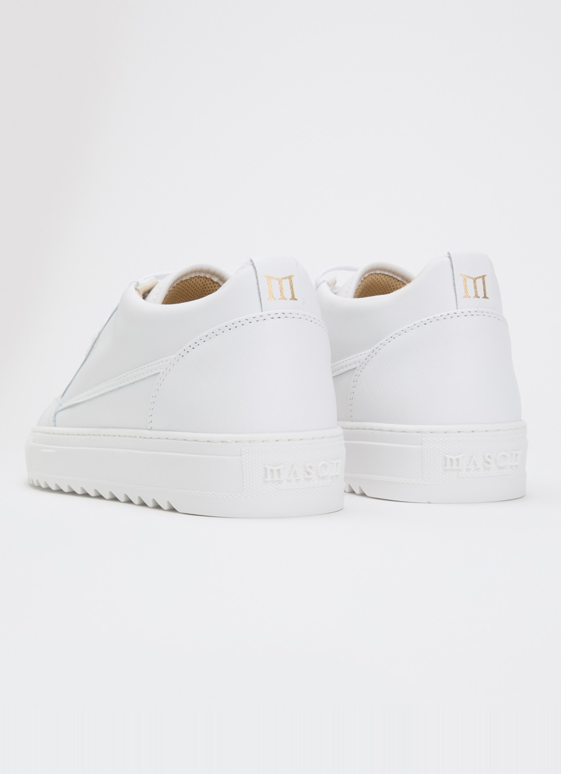 Mason Garments Tia sneaker van leer - achterkant 4 wit