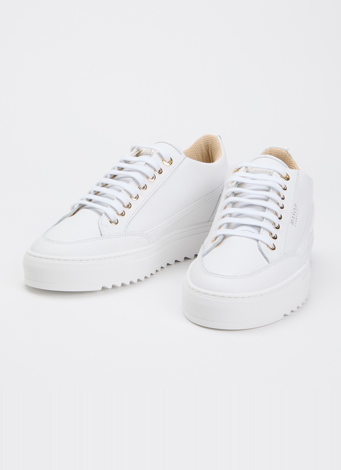 Mason Garments Tia sneaker van leer - detail wit