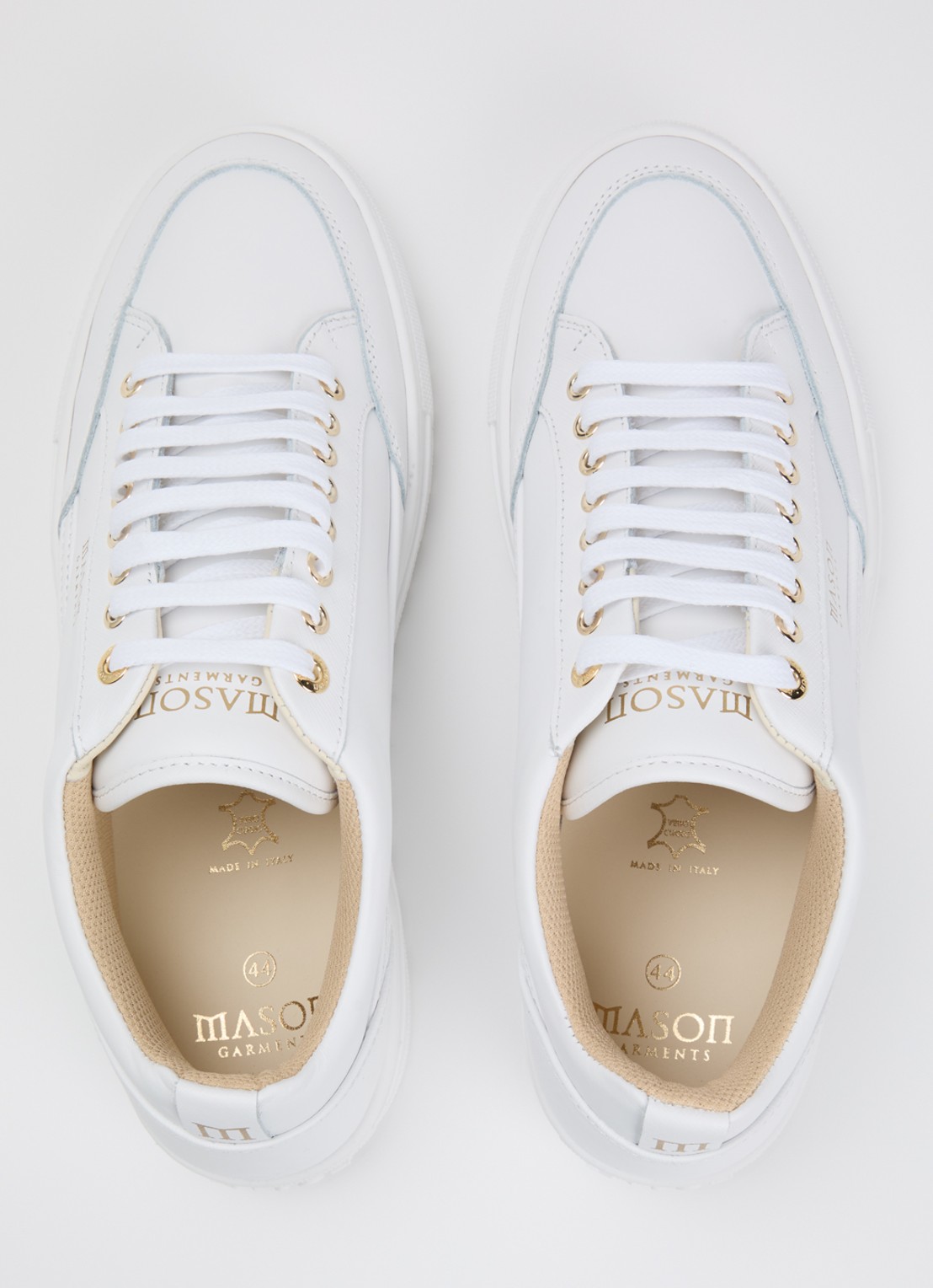 Mason Garments Tia sneaker van leer - detail 2 wit