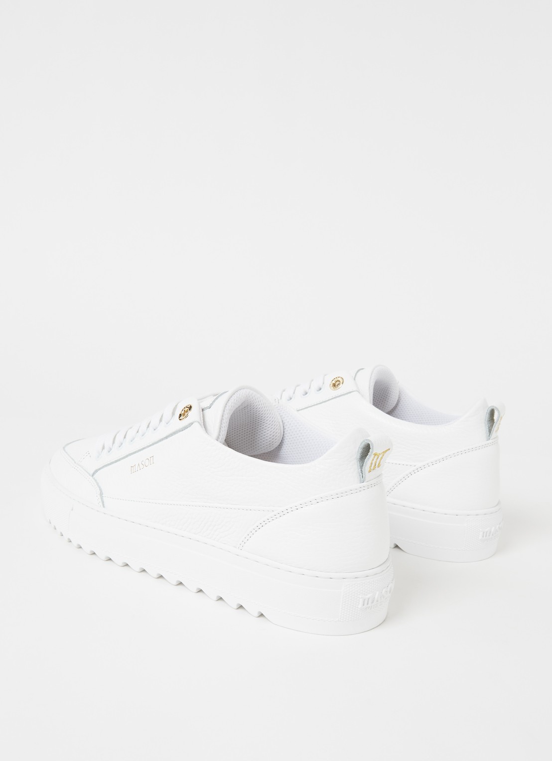 Mason Garments Tia sneaker van leer - detail 3 wit