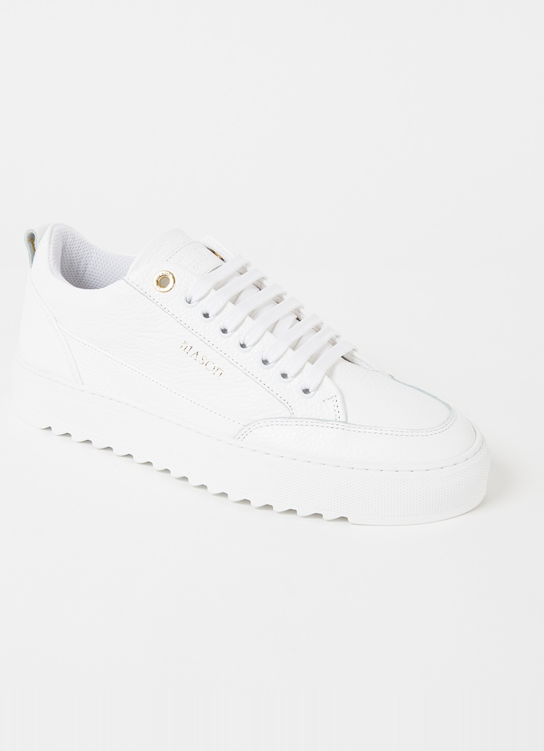 Mason Garments Tia sneaker van leer - voorkant 7 wit