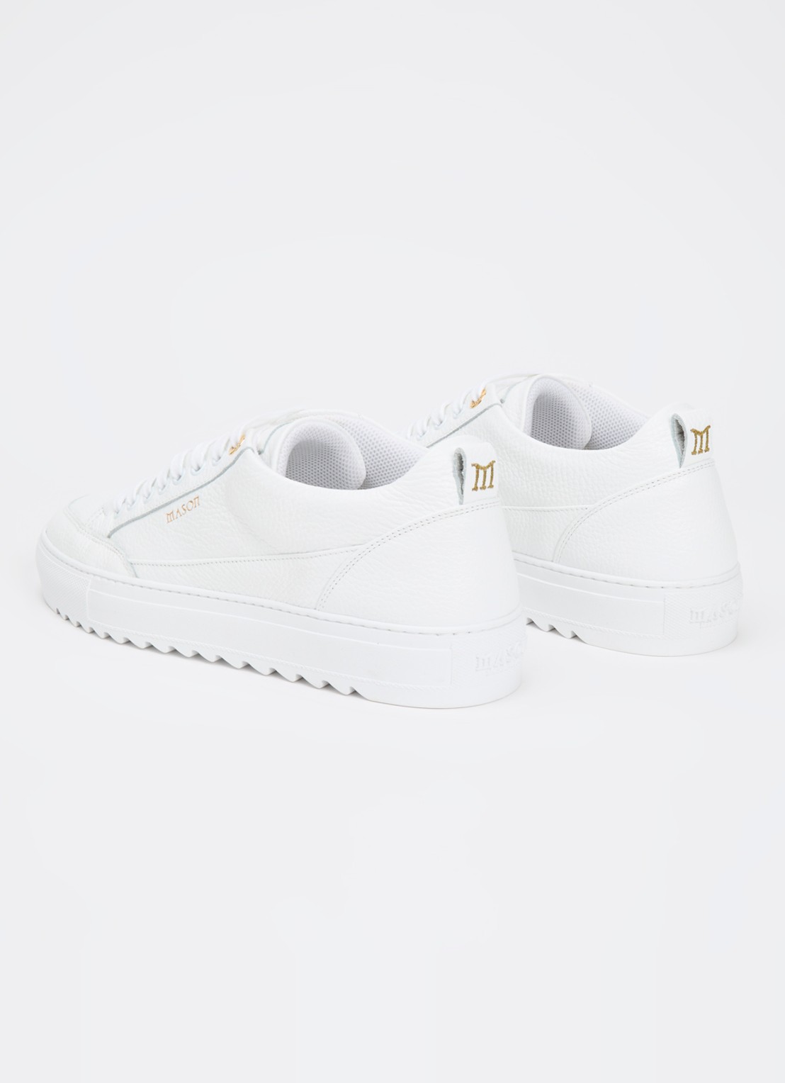 Mason Garments Tia sneaker van leer - achterkant wit