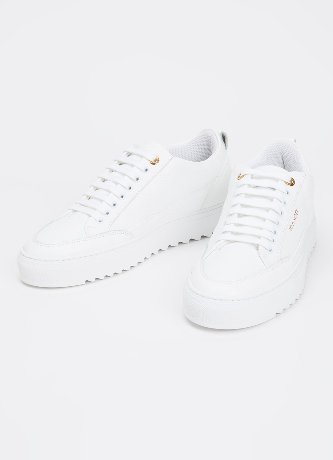 Mason Garments Tia sneaker van leer - detail 6 wit