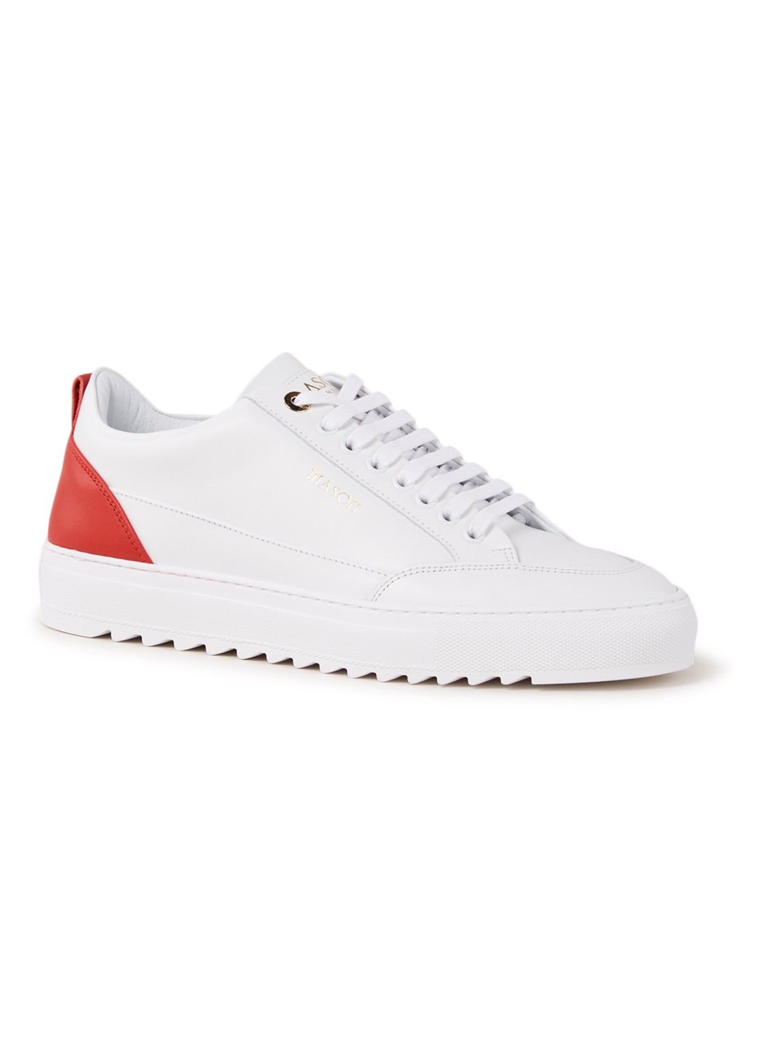 Mason Garments Tia sneaker van leer - voorkant wit