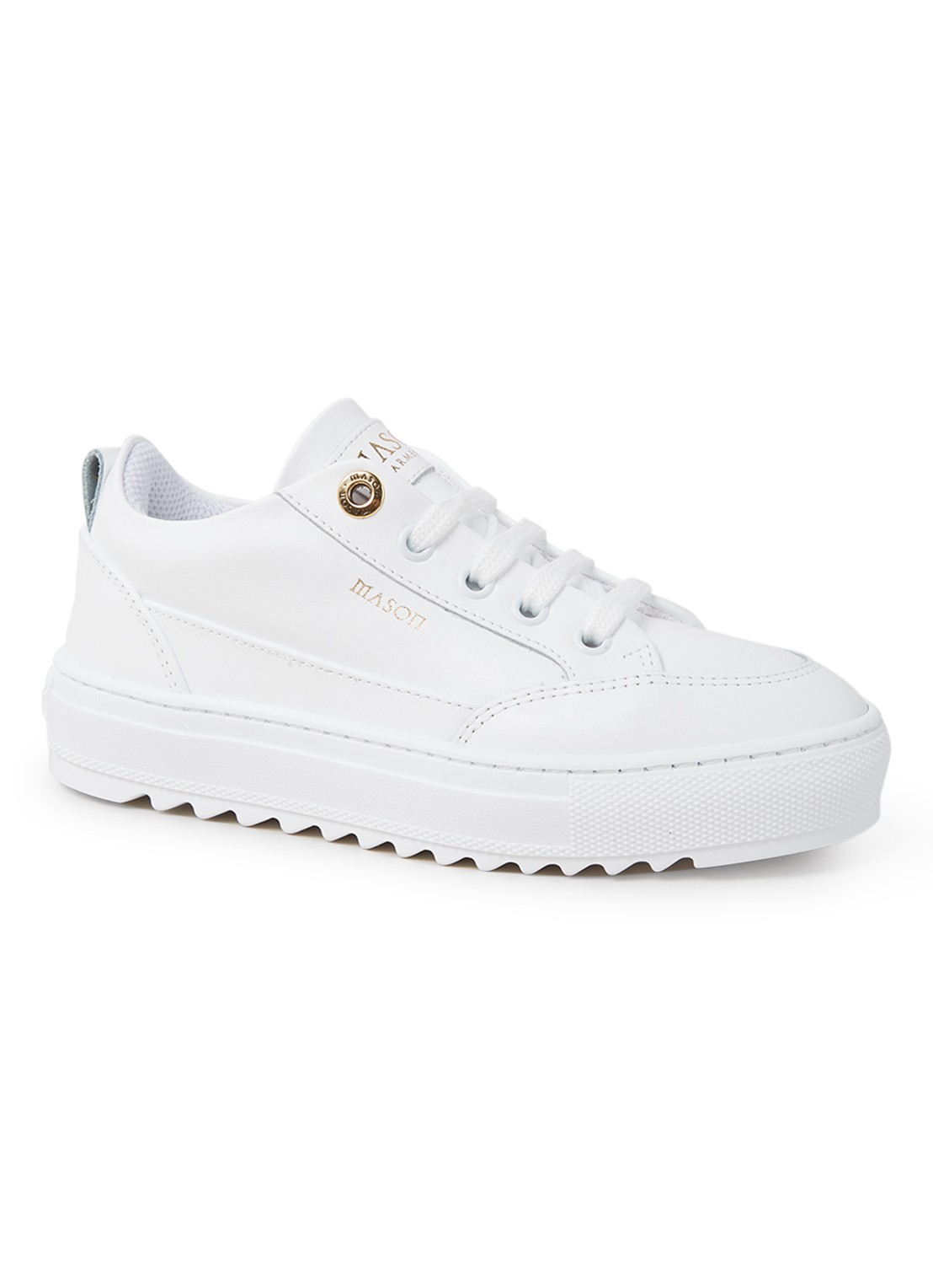 Mason Garments Tia sneaker van leer - voorkant wit