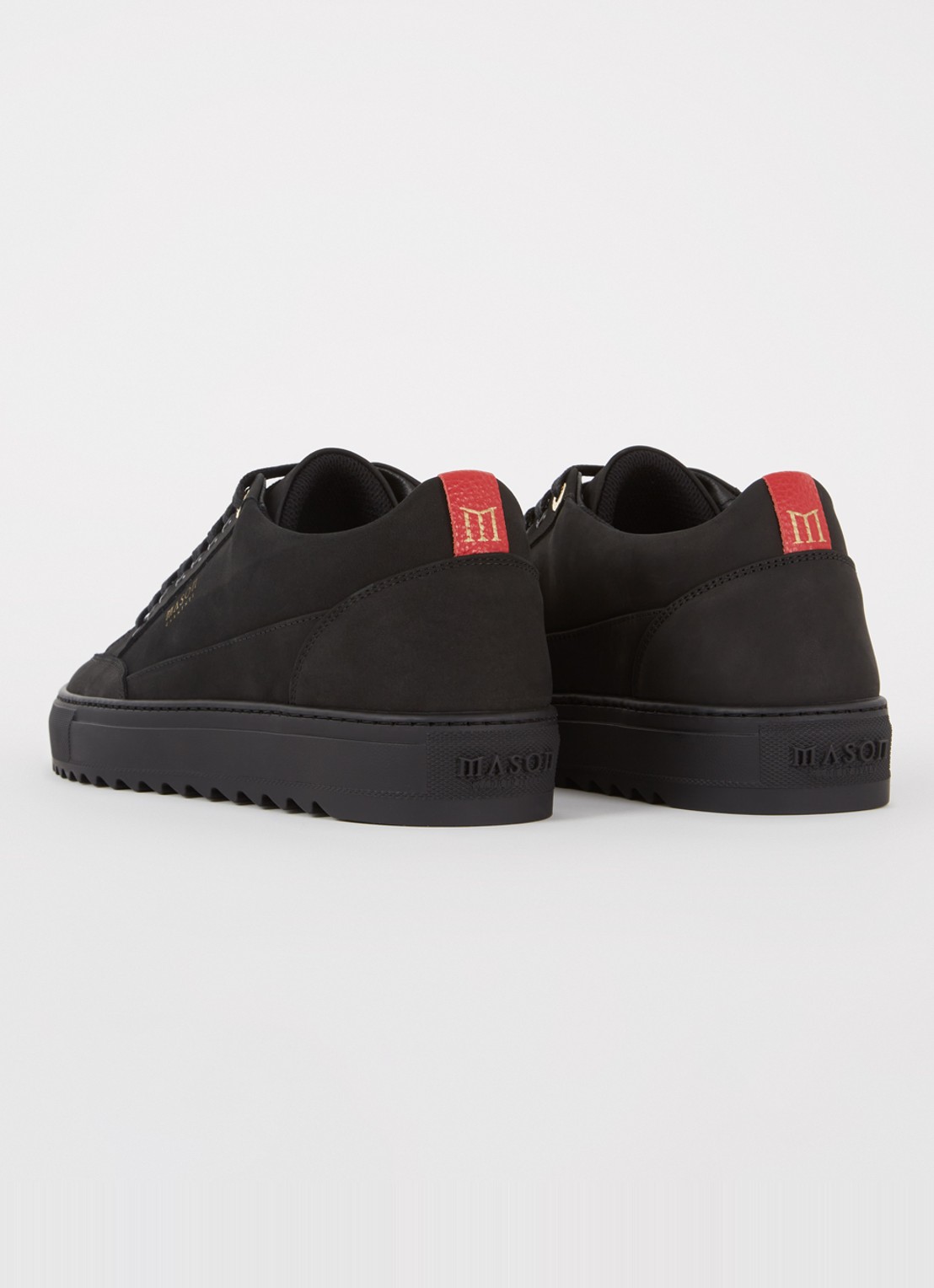 Mason Garments Tia sneaker van nubuck - achterkant zwart
