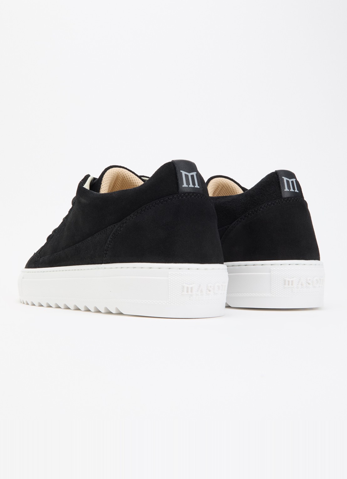 Mason Garments Tia sneaker van nubuck - achterkant 4 zwart