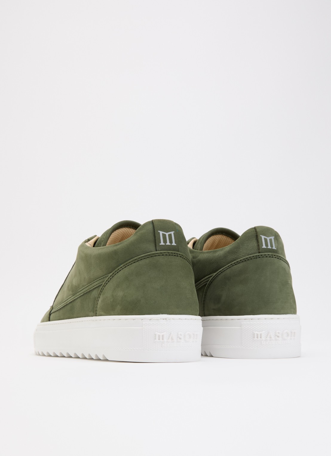 Mason Garments Tia  sneaker van nubuck - achterkant groen