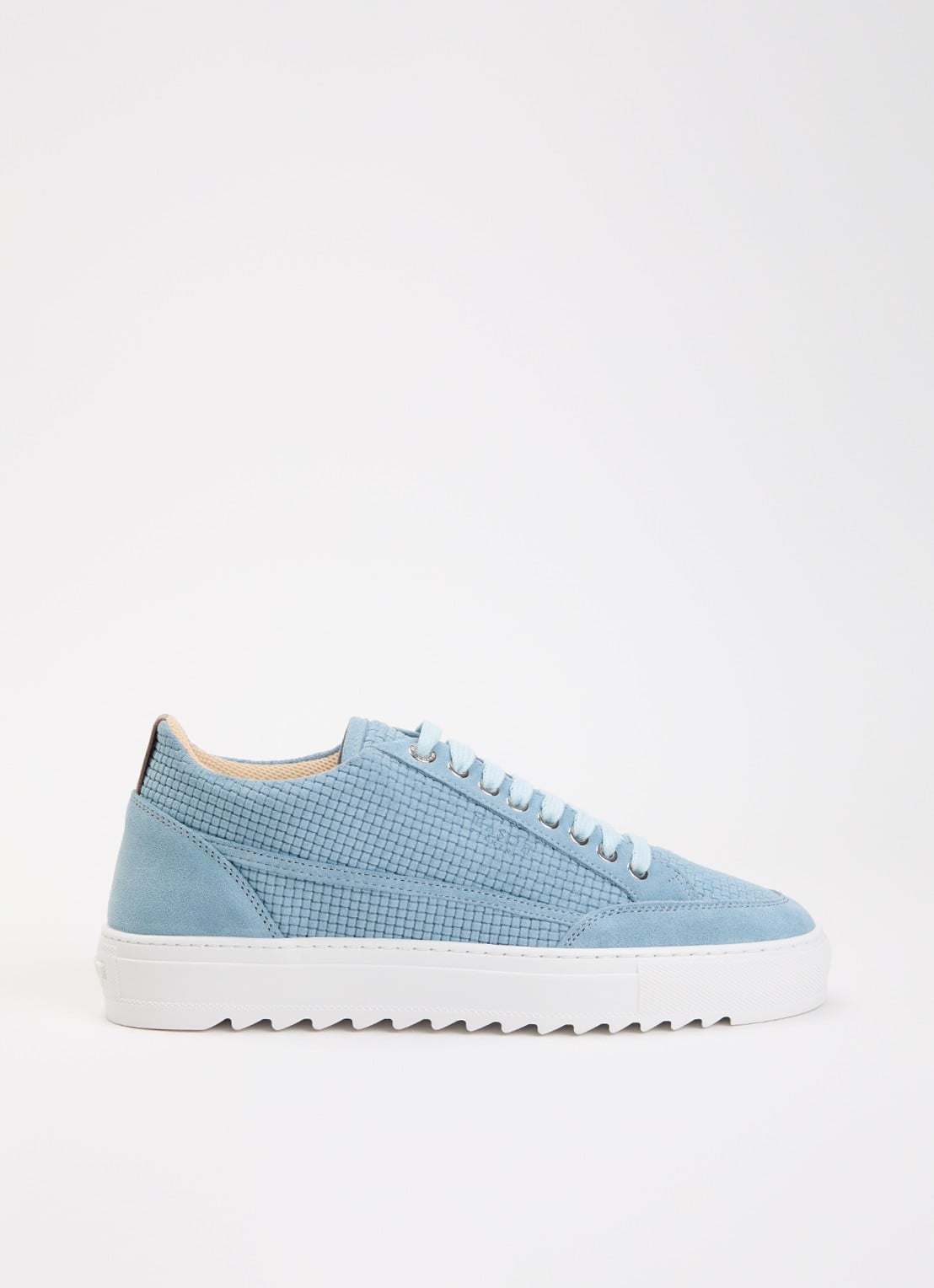 Mason Garments Tia sneaker van suède - voorkant lichtblauw
