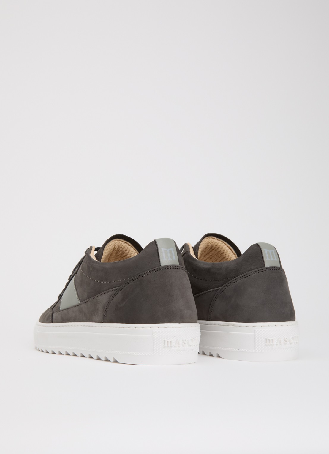 Mason Garments Tia Sport sneaker van nubuck  - achterkant donkergrijs