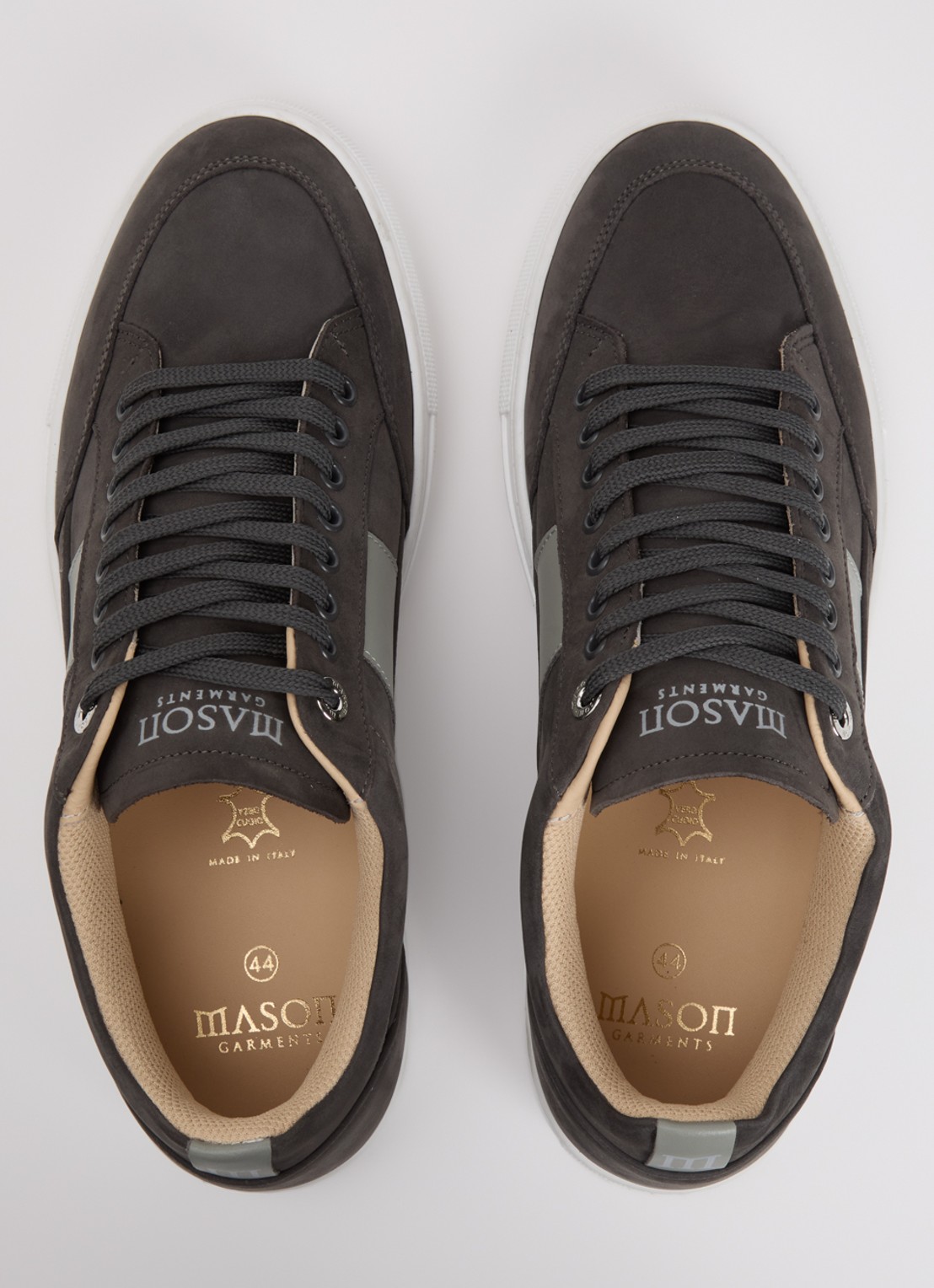Mason Garments Tia Sport sneaker van nubuck  - detail 4 donkergrijs