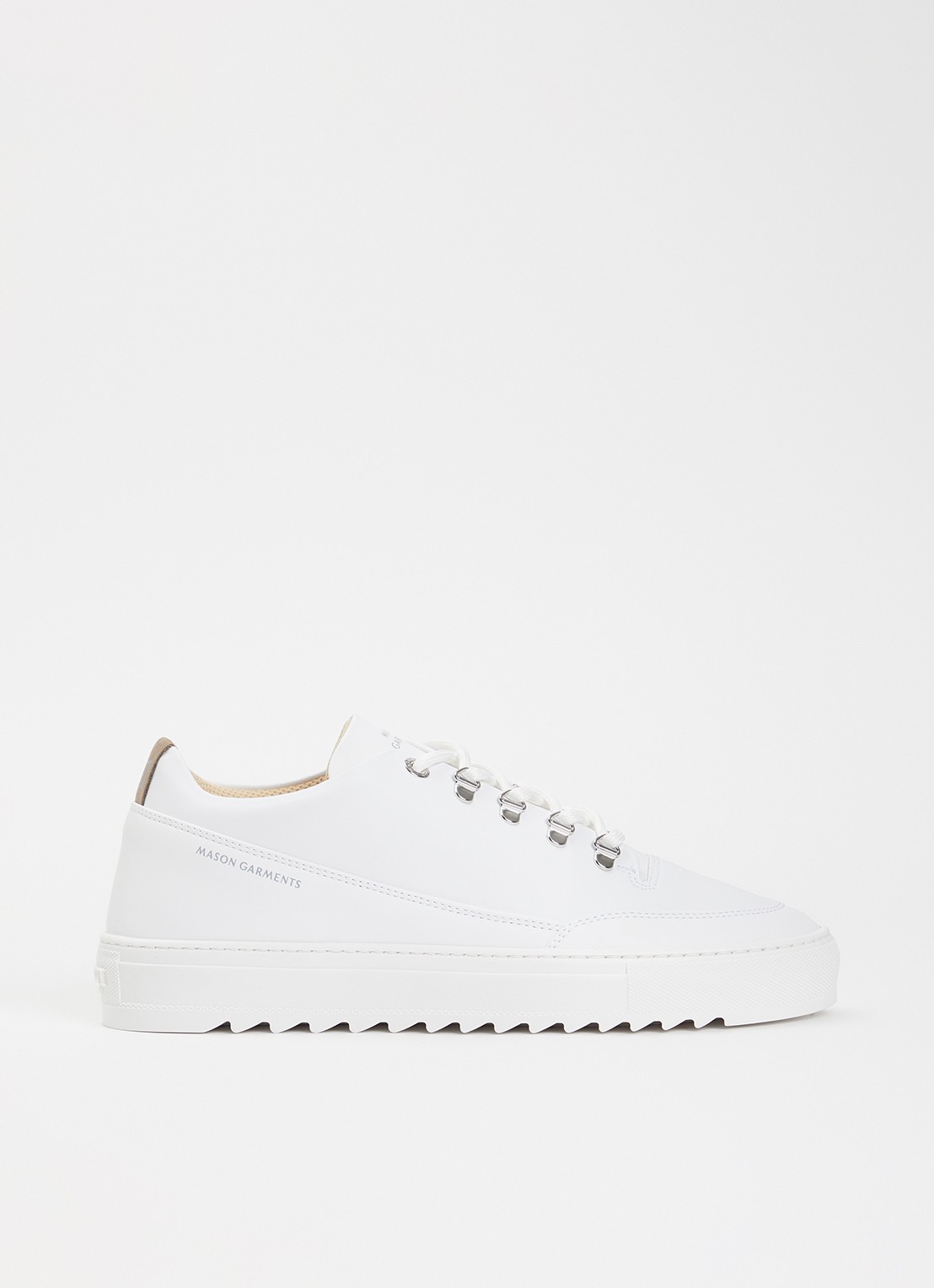 Mason Garments Torino sneaker van leer - voorkant wit