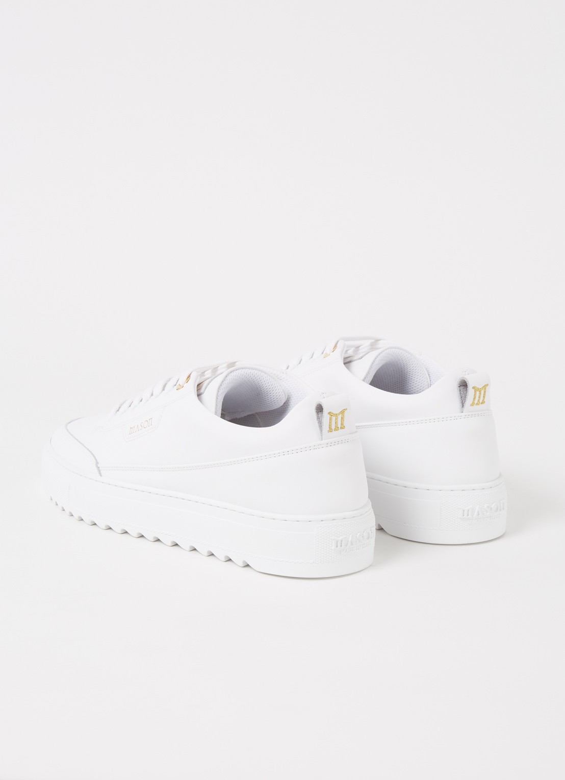 Mason Garments Torino sneaker van leer - detail 3 wit