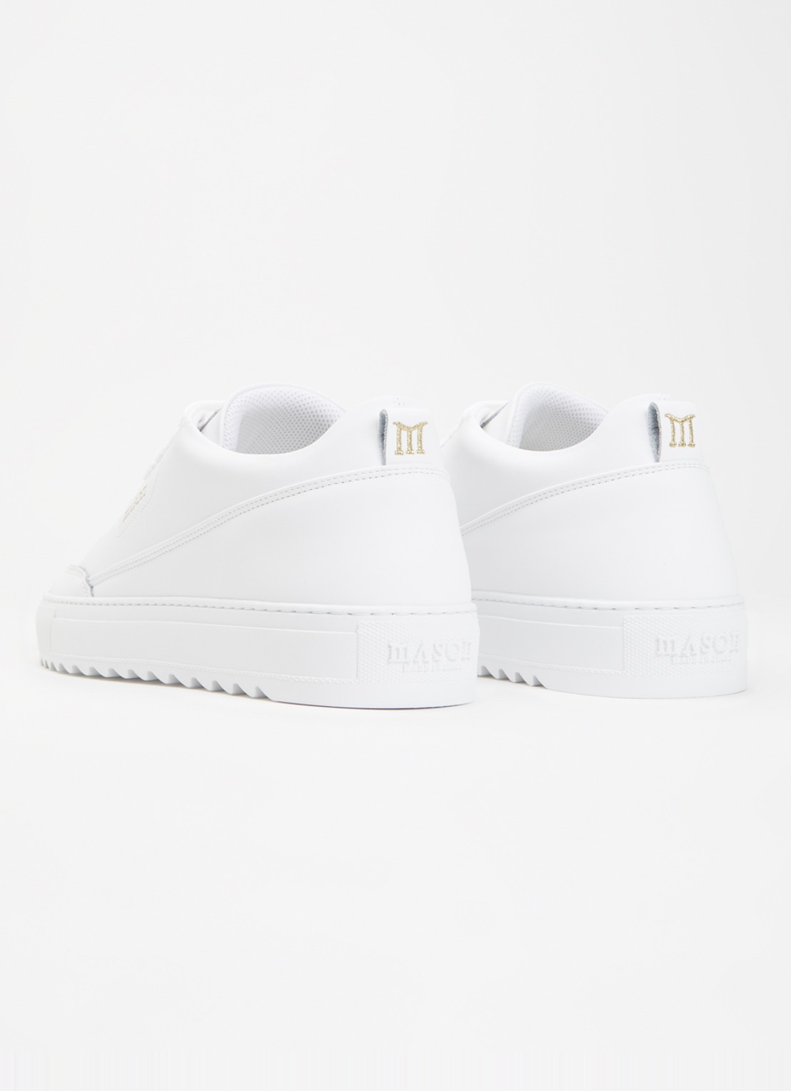 Mason Garments Torino sneaker van leer - achterkant wit