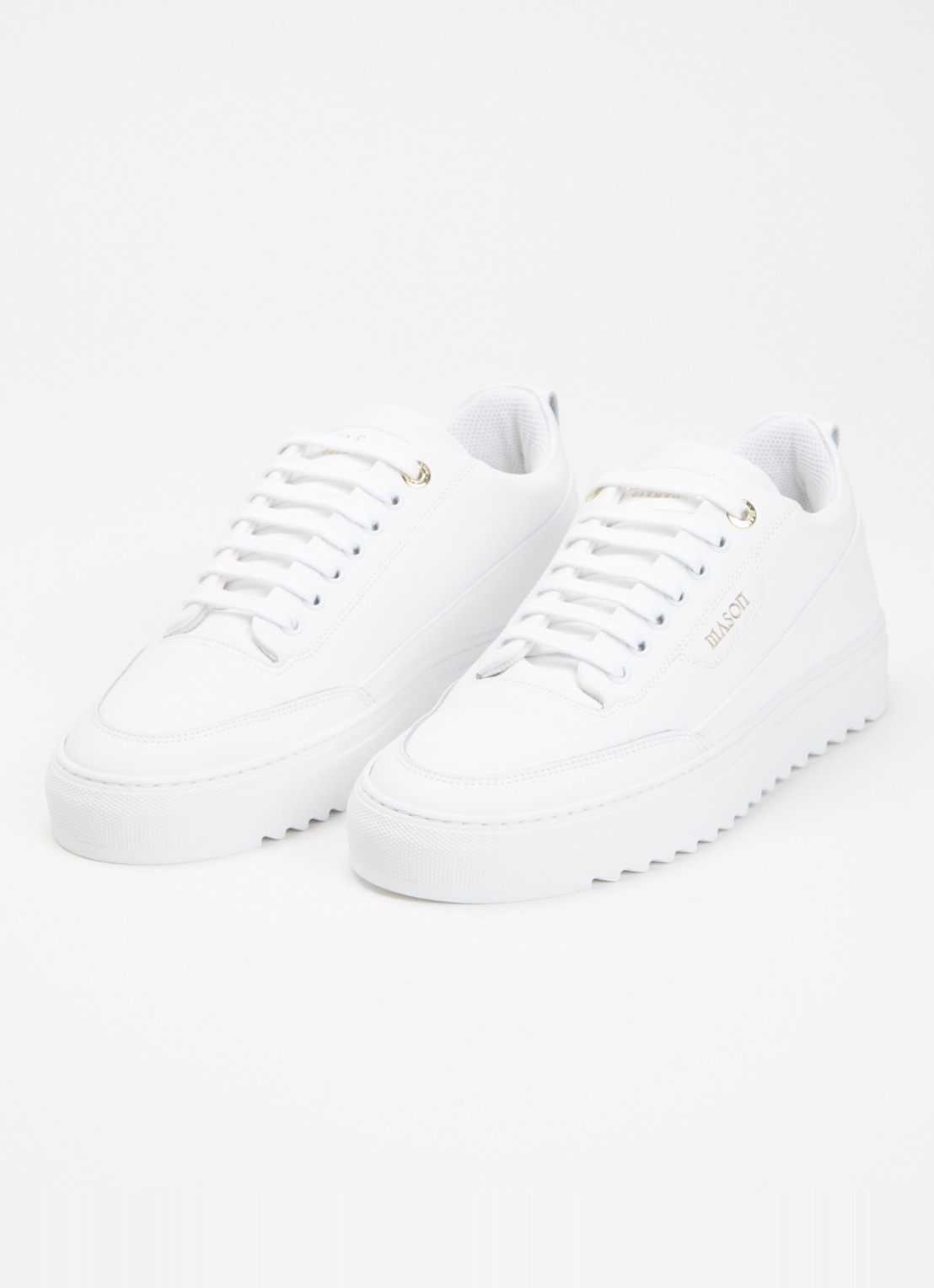 Mason Garments Torino sneaker van leer - detail 6 wit