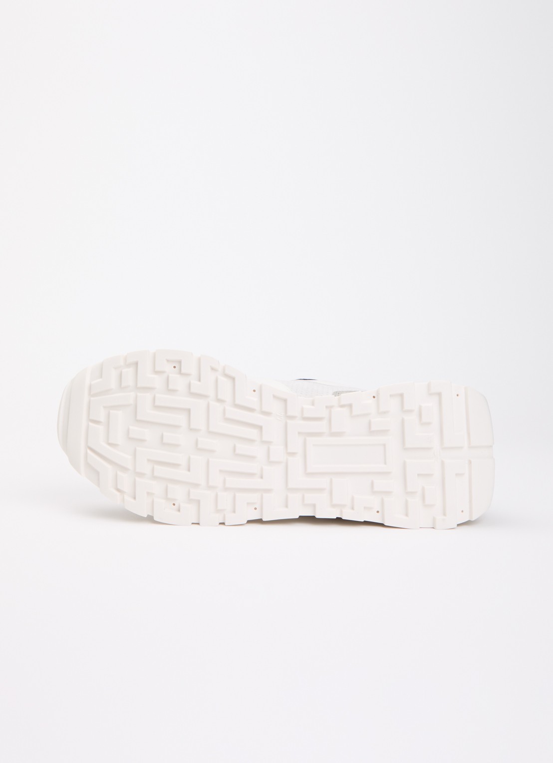 Mason Garments Trail Runner Essenziale sneaker van suède met leren details - detail 4 lichtgrijs