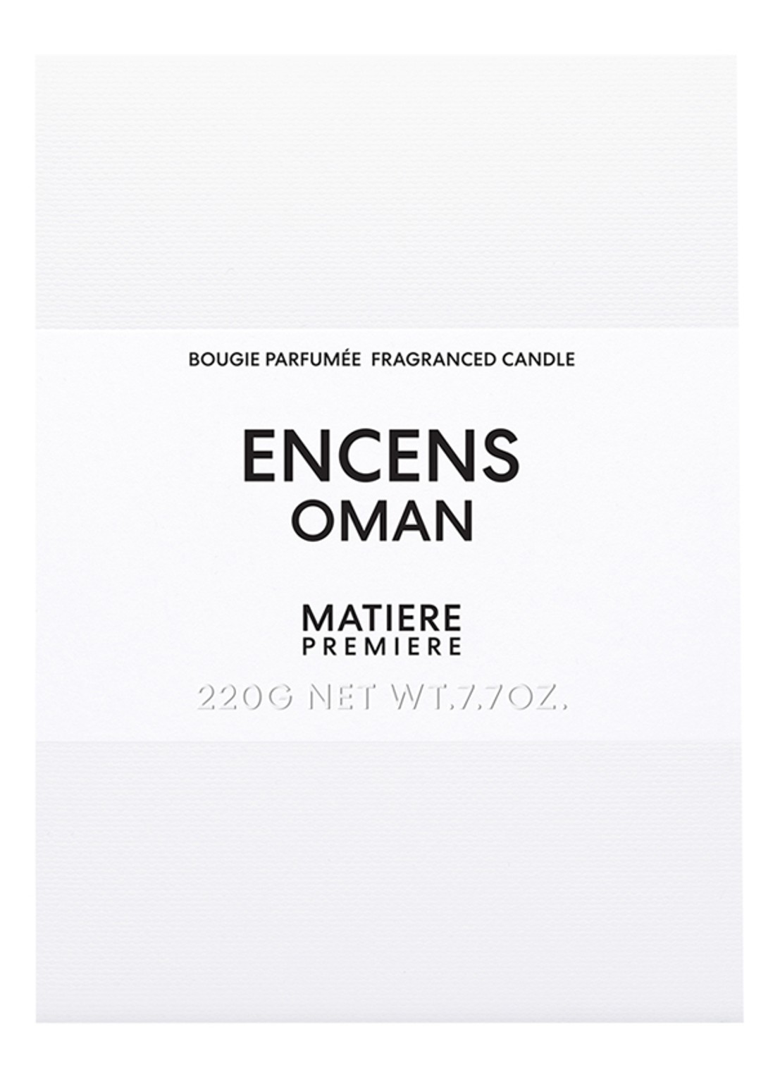 Matiere Premiere Encens Oman Scented Candle - geurkaars 220 gram - voorkant 5 undefined