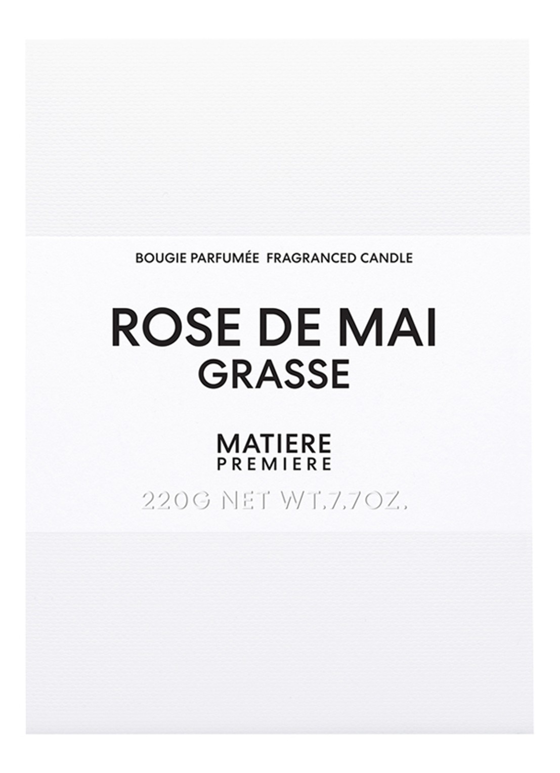 Matiere Premiere Rose de Mai Grasse Scented Candle - geurkaars 220 gram - voorkant 2 undefined
