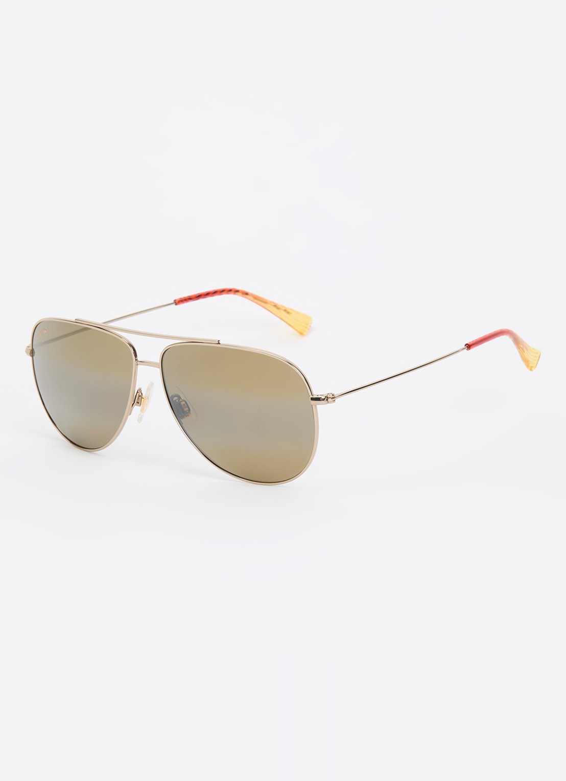 Maui Jim Hau Oli zonnebril gepolariseerd MJ0665S - voorkant goud