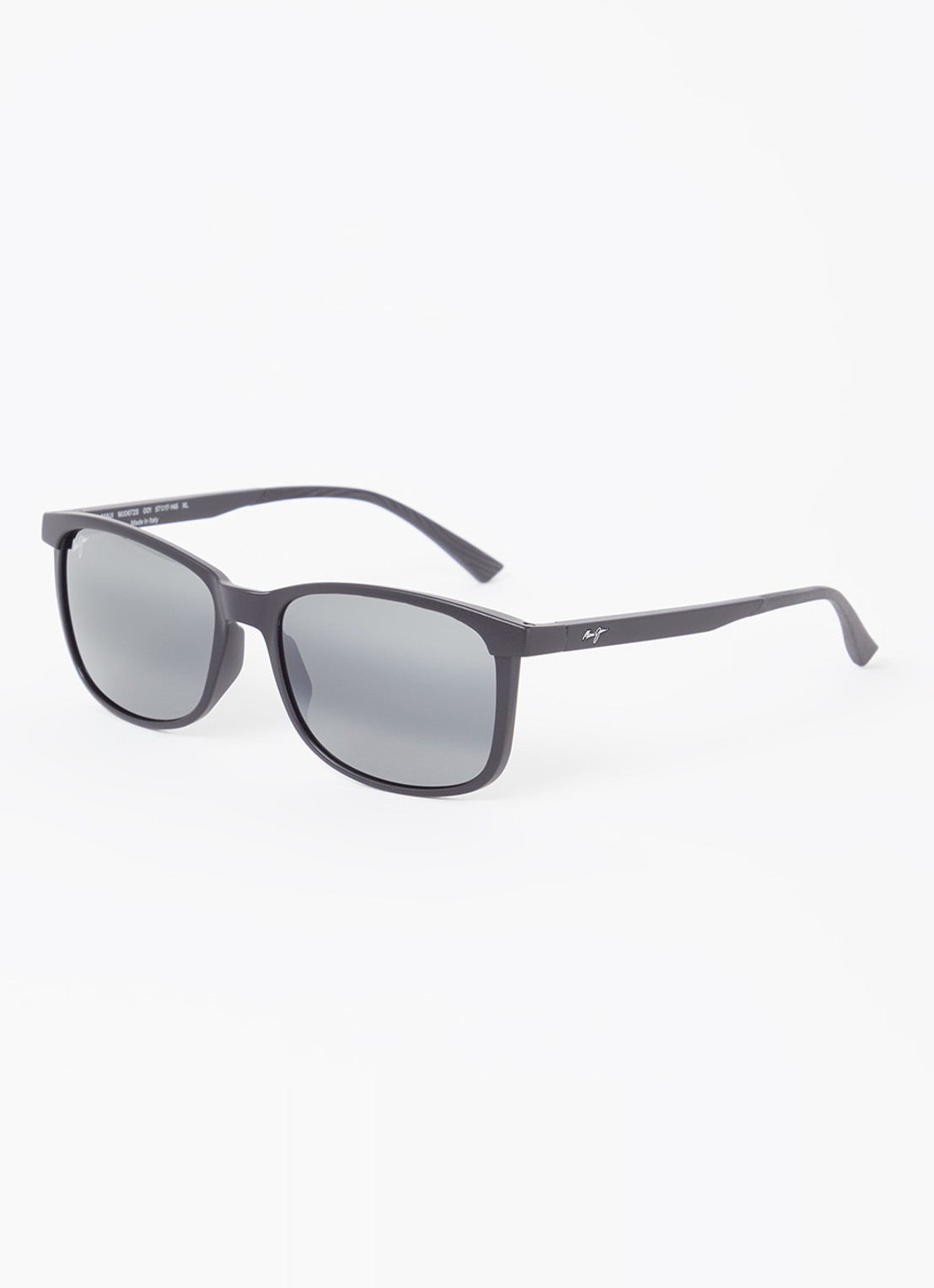 Maui Jim Hulili wayfarer zonnebril gepolariseerd MJ000780  - voorkant zwart