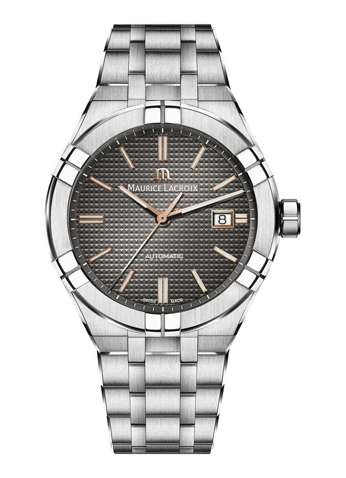 Maurice Lacroix Aikon Automatic horloge AI6008-SS002-331-1 - voorkant zilver
