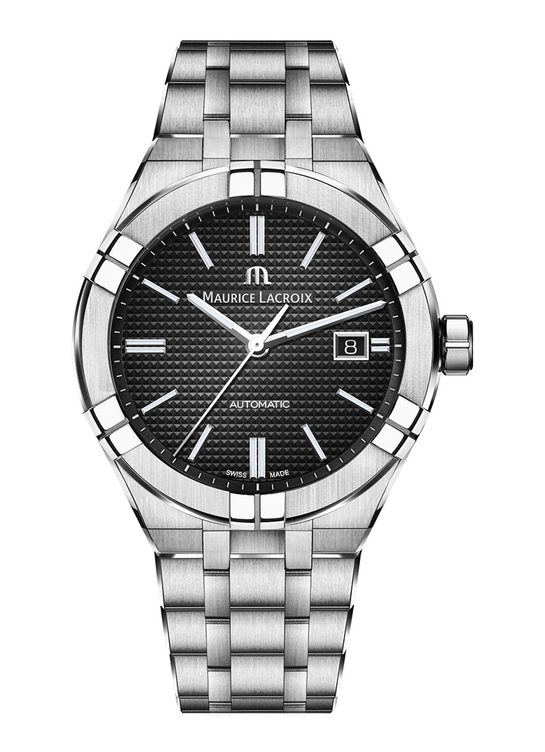 Maurice Lacroix Aikon horloge AI6008-SS002-330-1 - voorkant zilver