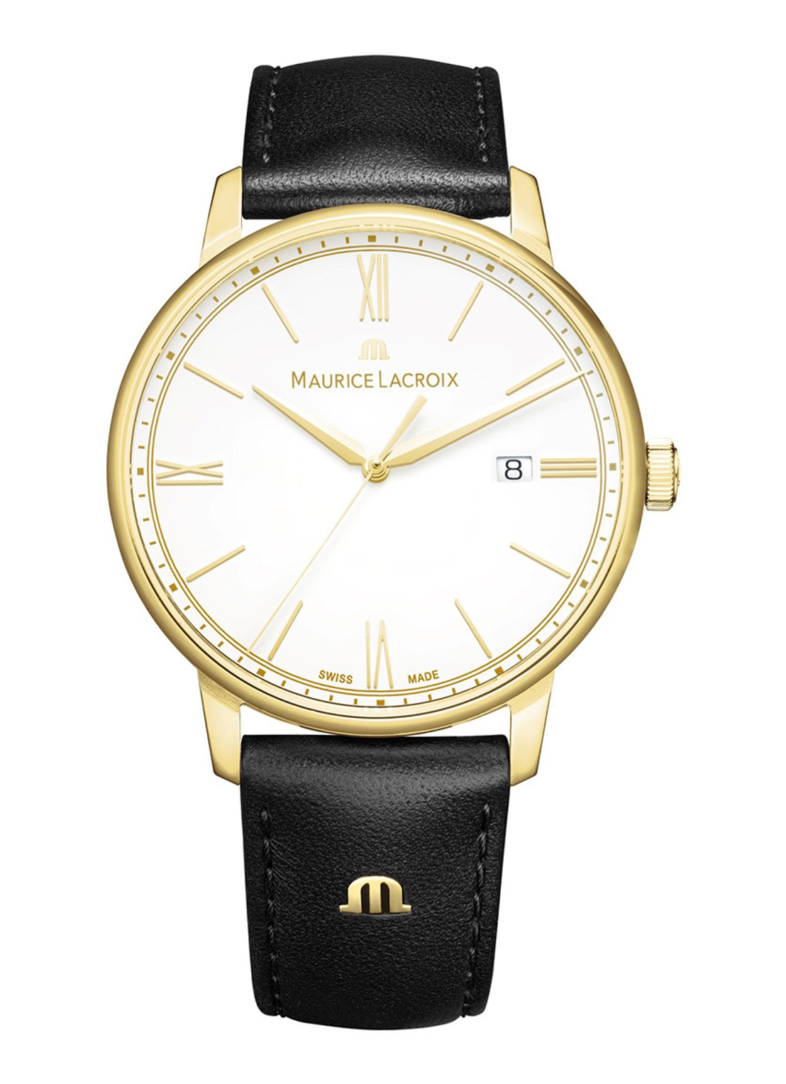Maurice Lacroix Eliros horloge EL1118-PVY01-110-2 - voorkant goud