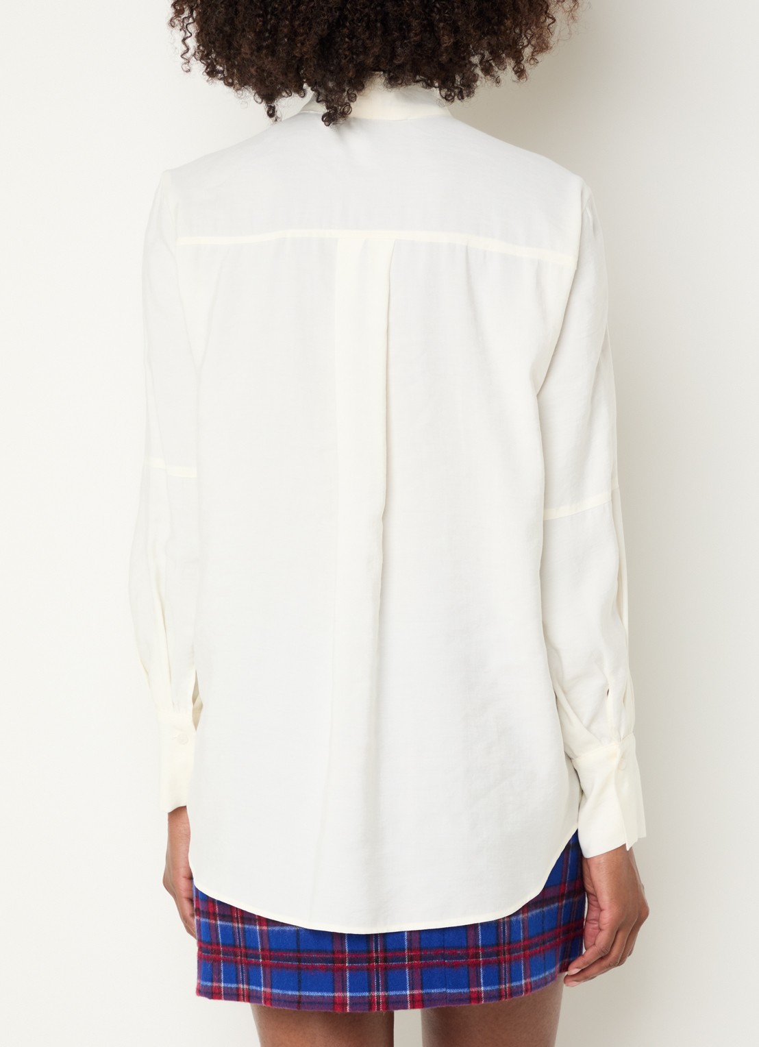 Max & Co Avde blouse met borstzakken - achterkant 2 ivoor