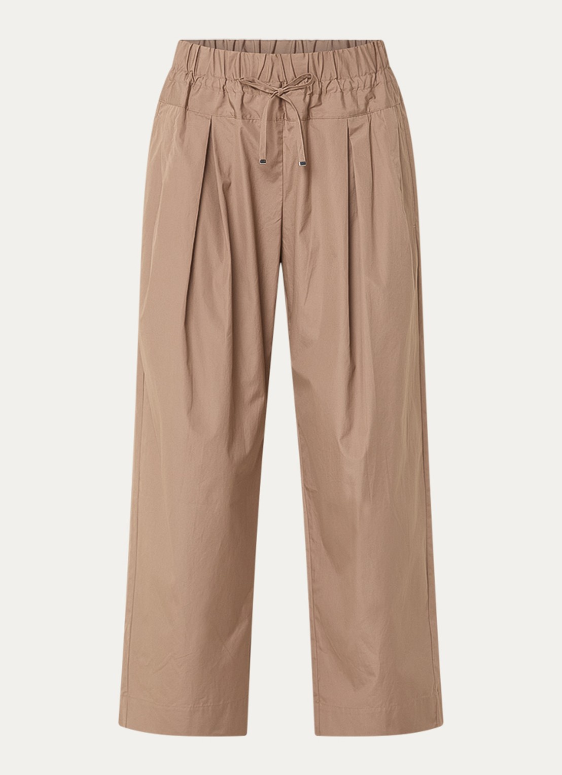 Max & Co  High waist wide fit palazzobroek steekzakken - voorkant 3 zand