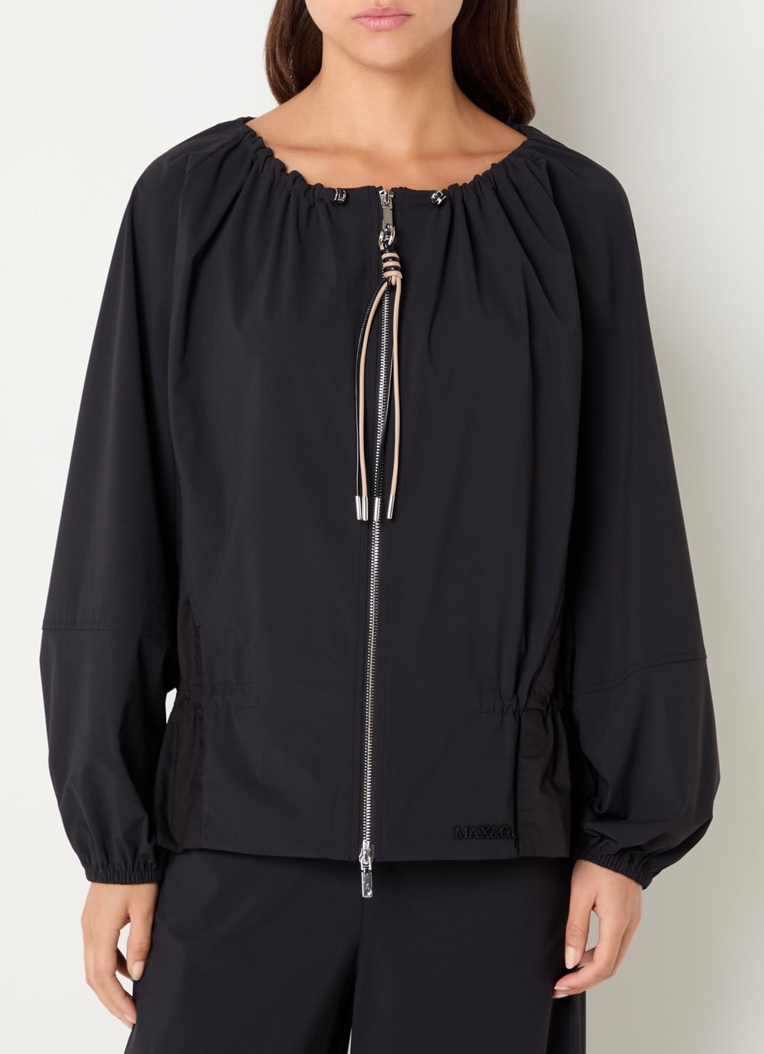 Max & Co Jack met boothals - detail 4 zwart