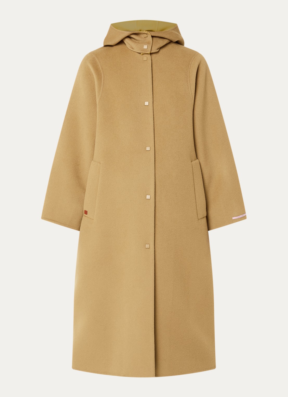 Max & Co Mantel met afneembare capuchon - voorkant camel