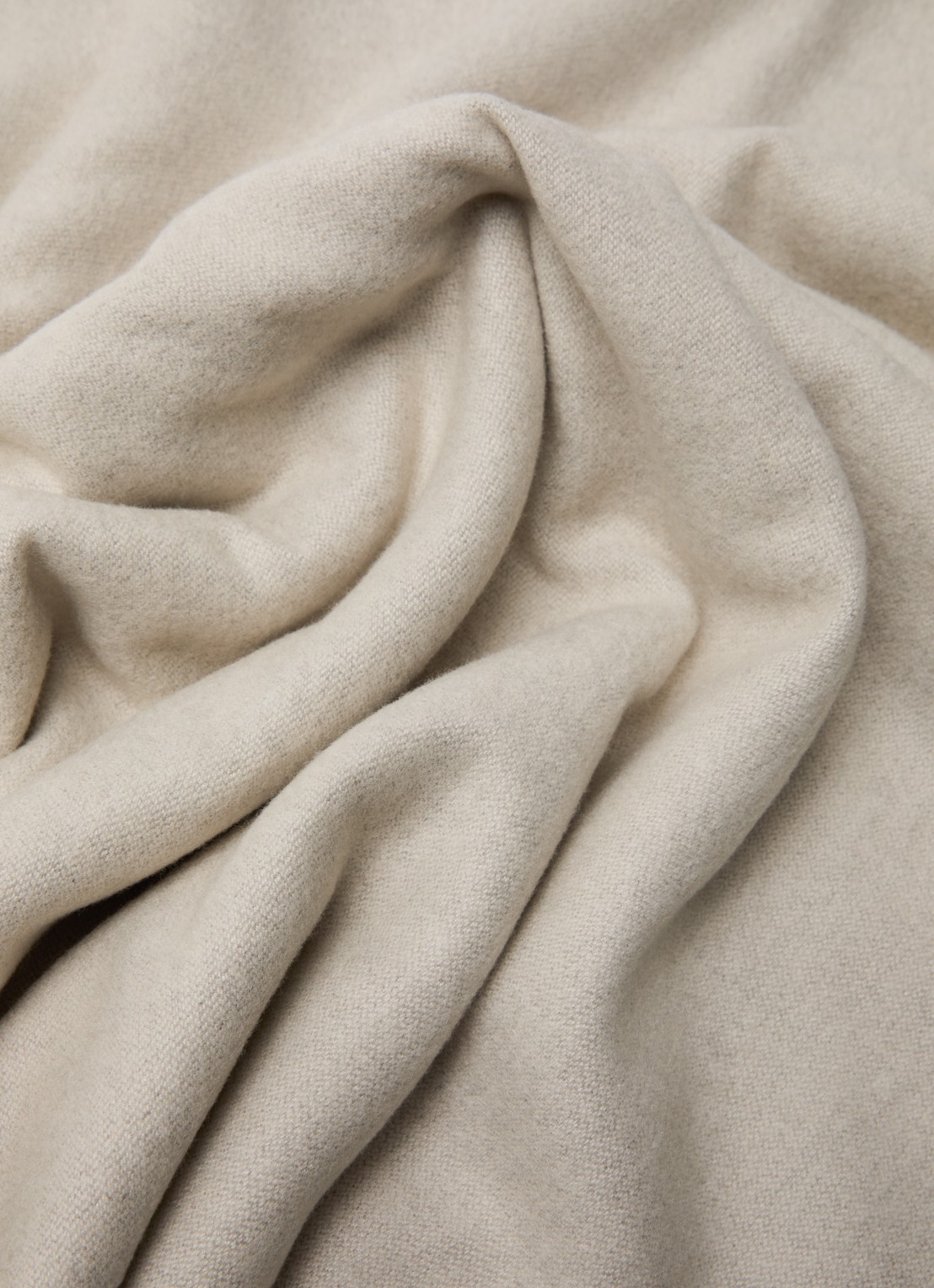 Max & Co Mcaindole reversible sjaal met franjes 190 x 65 cm - detail 3 creme