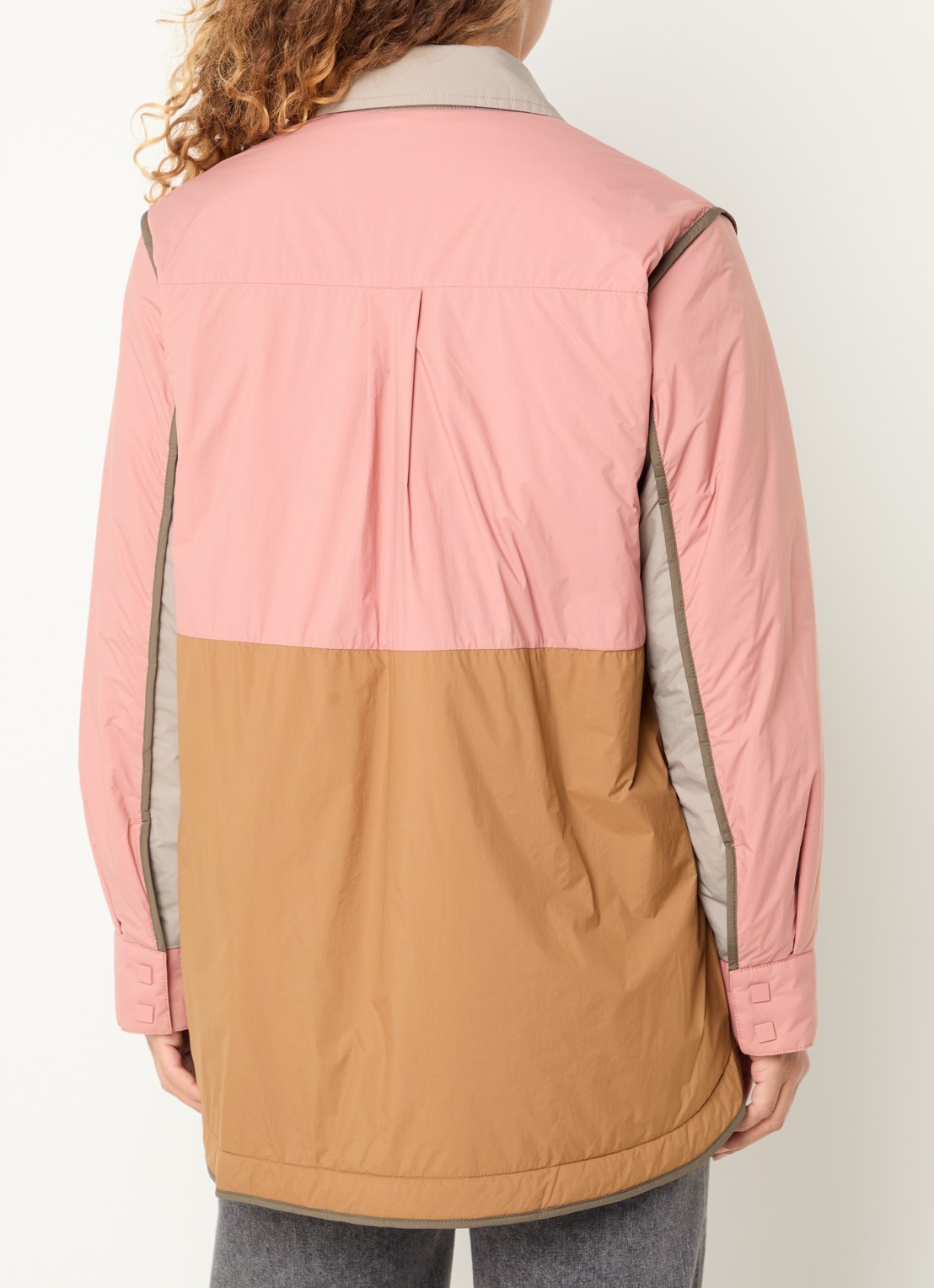 Max & Co Mcodomino reversible jack met steekzakken - achterkant oudroze