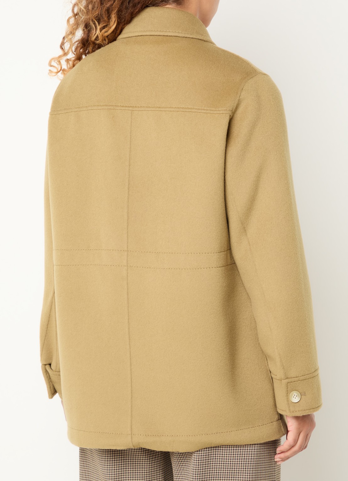 Max & Co Mcoleva jack van wol - achterkant camel