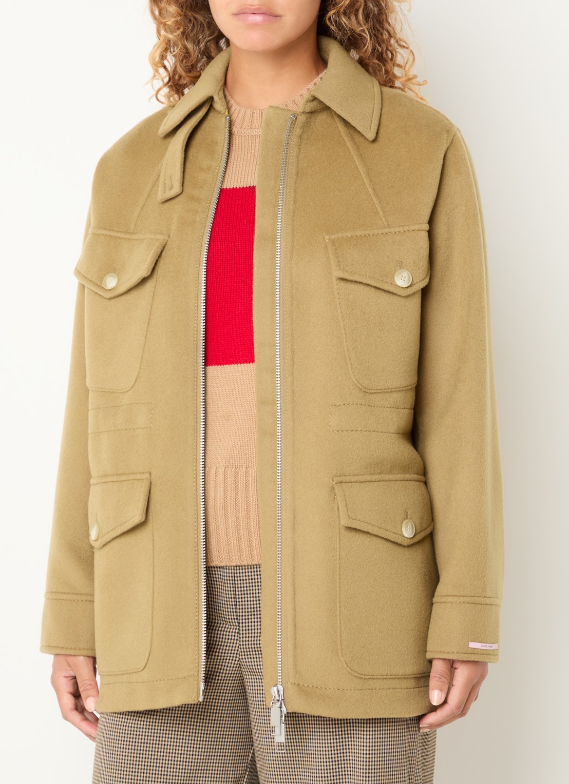 Max & Co Mcoleva jack van wol - detail 4 camel