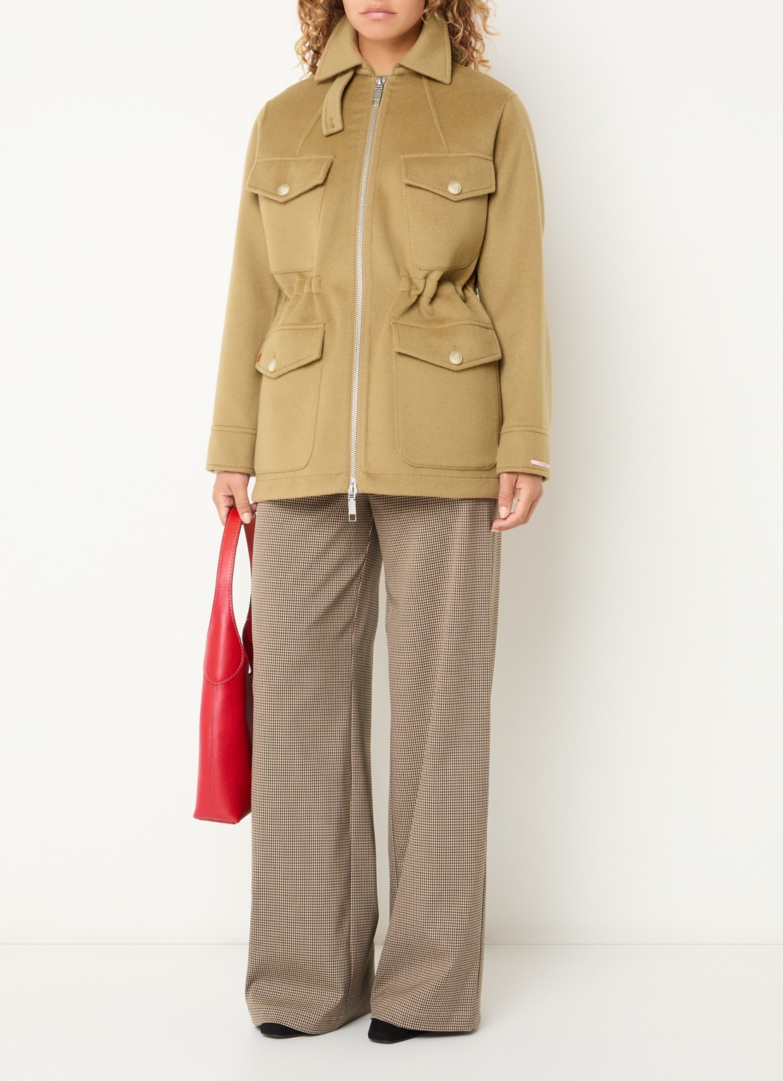 Max & Co Mcoleva jack van wol - voorkant 3 camel