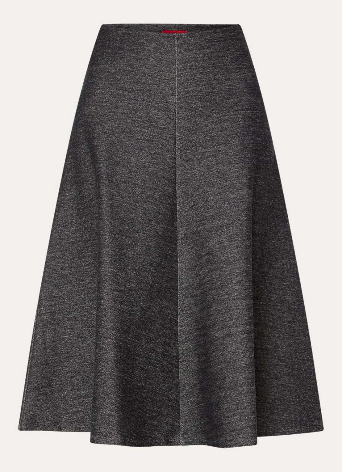 Max & Co Midi rok met gemêleerd dessin - voorkant 2 antraciet