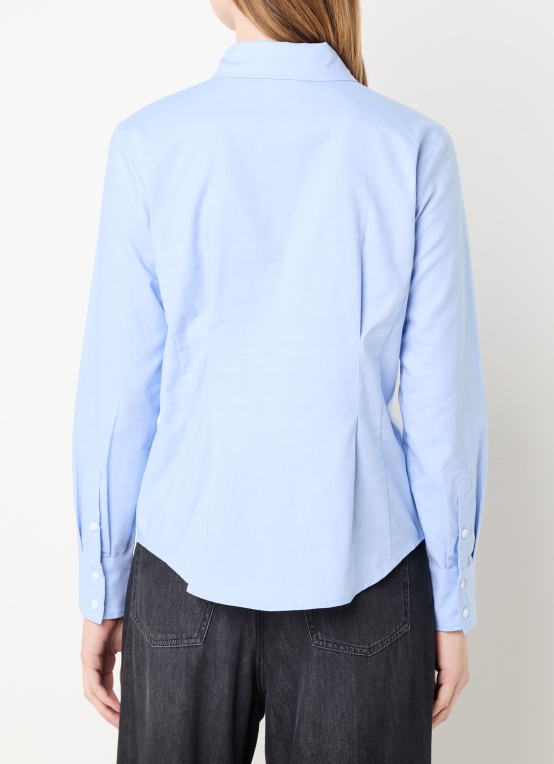 Max & Co Ondin blouse met kraag - achterkant 3 lichtblauw