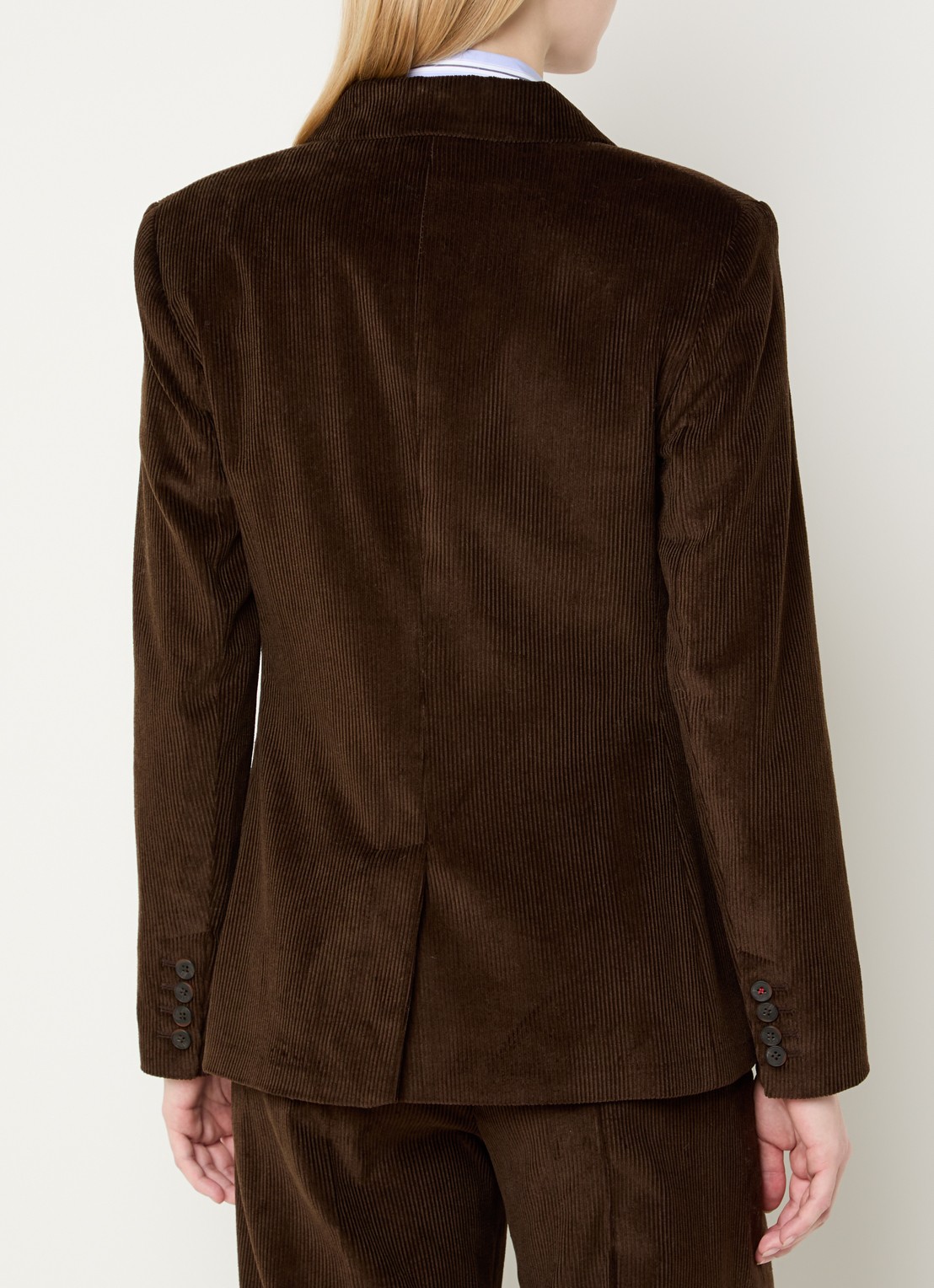 Max & Co Opunzia blazer van corduroy - achterkant 4 lichtbruin