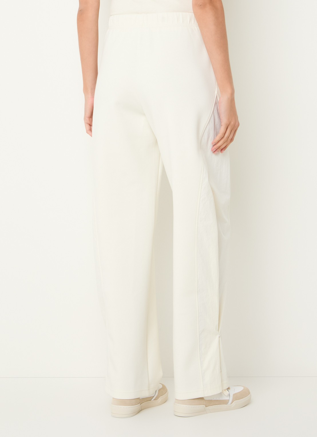 Max & Co Rivoli high waist straight fit joggingbroek met steekzakken - achterkant gebroken wit