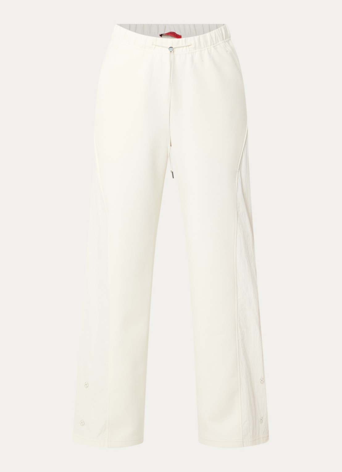 Max & Co Rivoli high waist straight fit joggingbroek met steekzakken - voorkant 2 gebroken wit