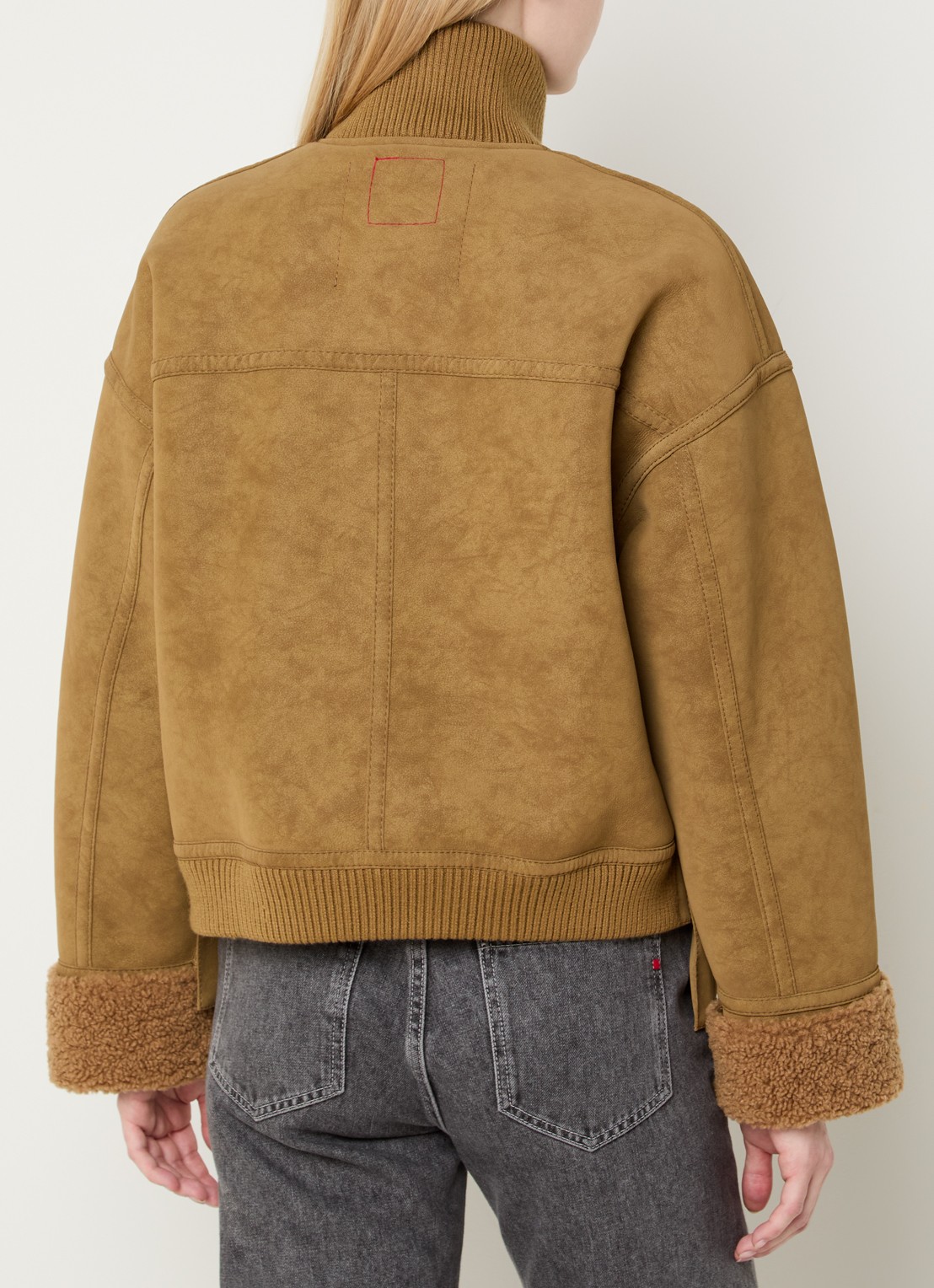 Max & Co Selva jack met opstaande kraag - achterkant camel