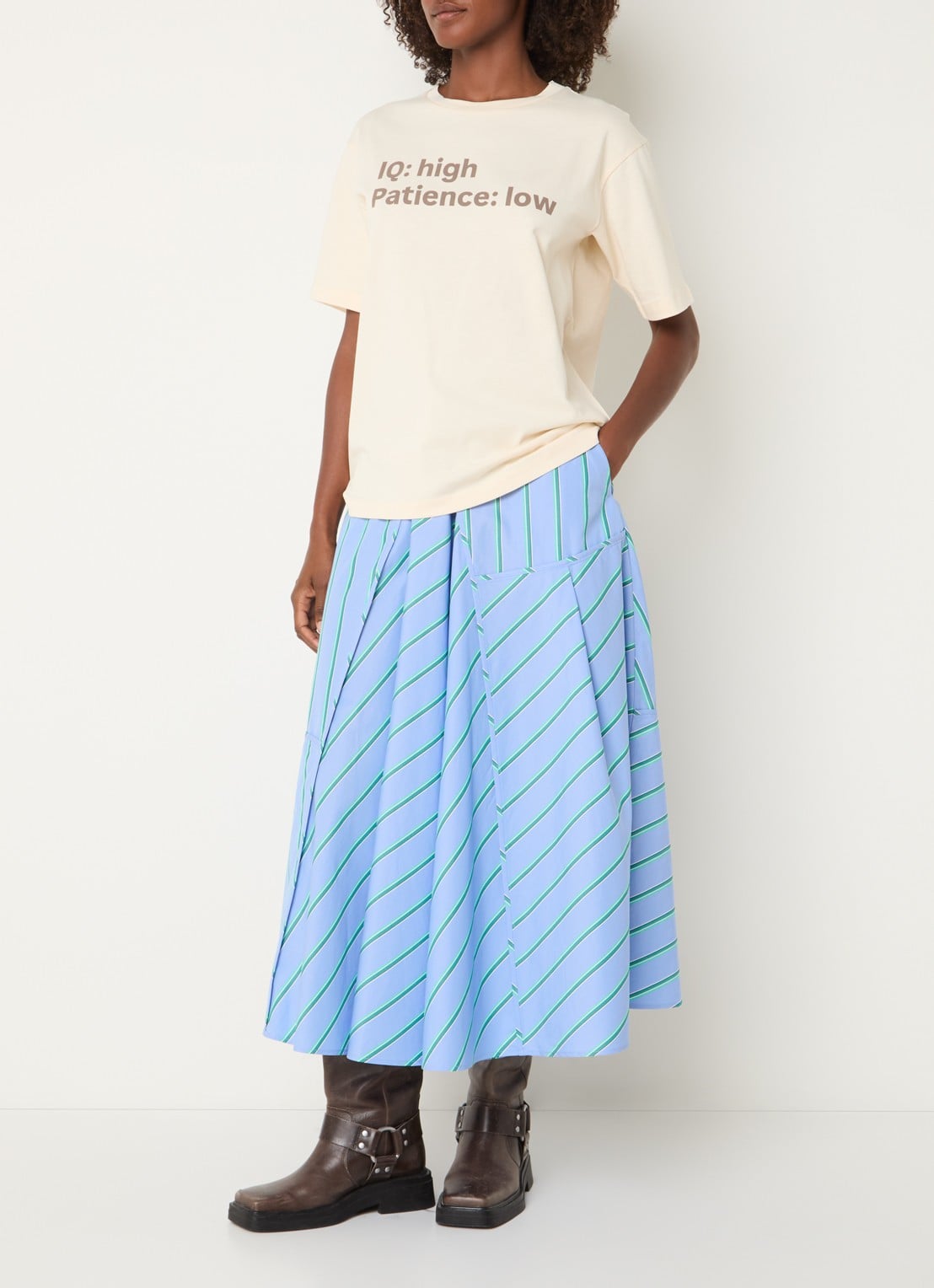Max & Co T-shirt met print - voorkant 3 creme