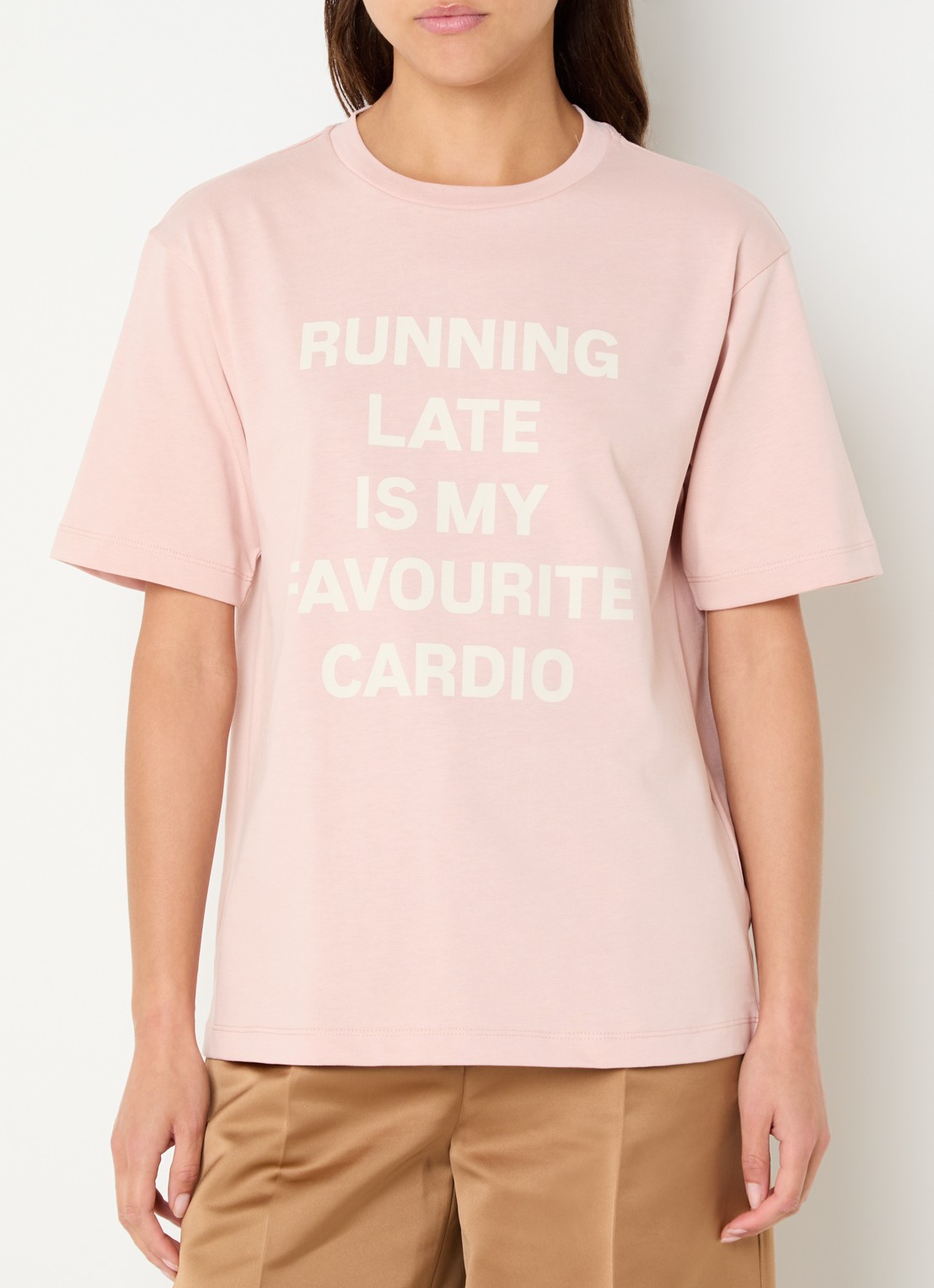 Max & Co T-shirt met print - detail 3 lichtroze
