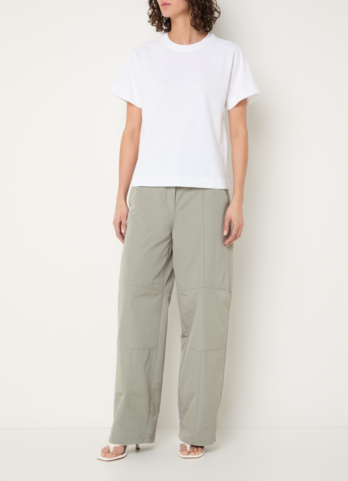 Max & Co T-shirt met ronde hals - voorkant 3 wit
