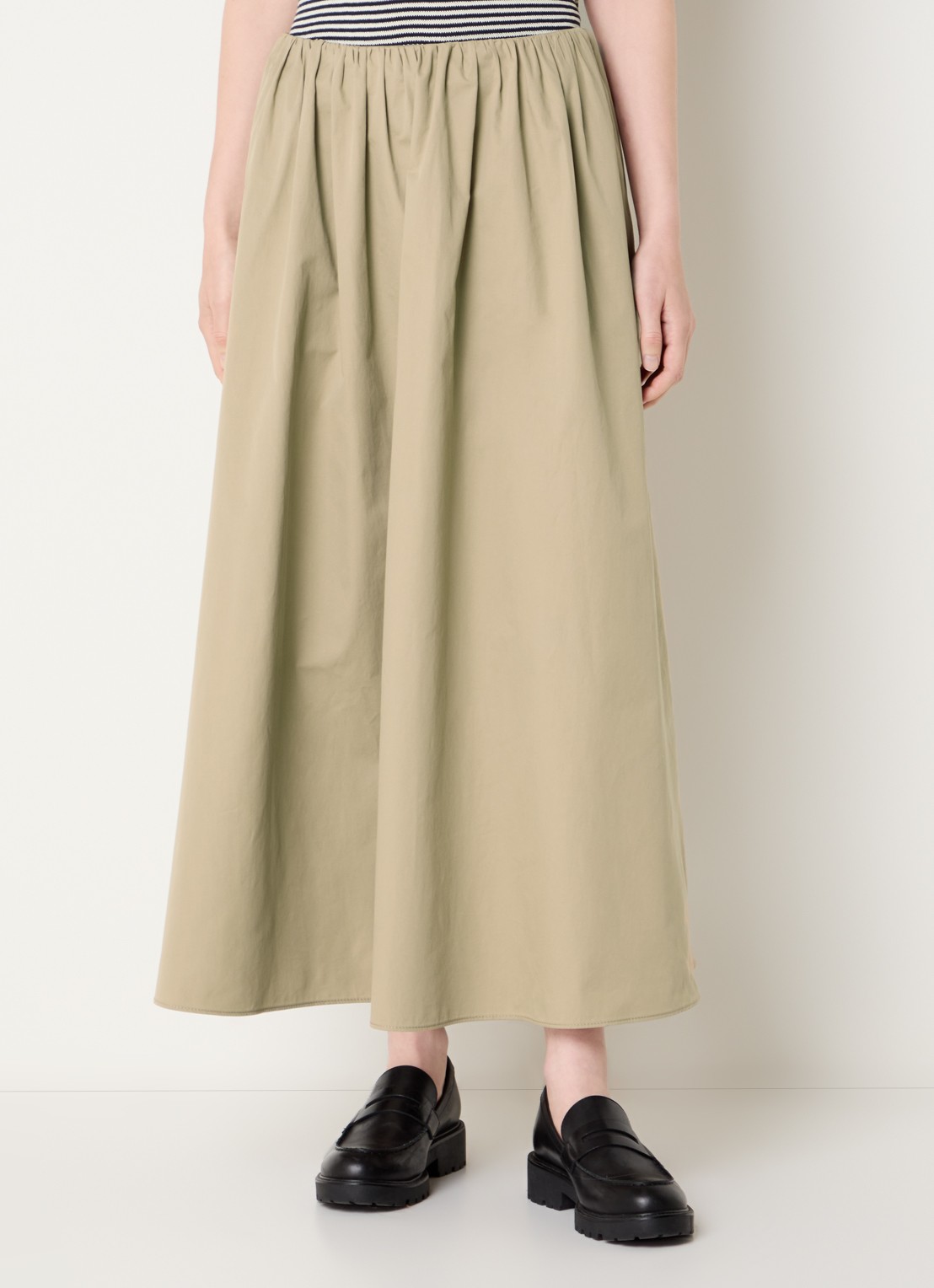 Max Mara Aguzze midi rok met steekzakken - detail 2 beige