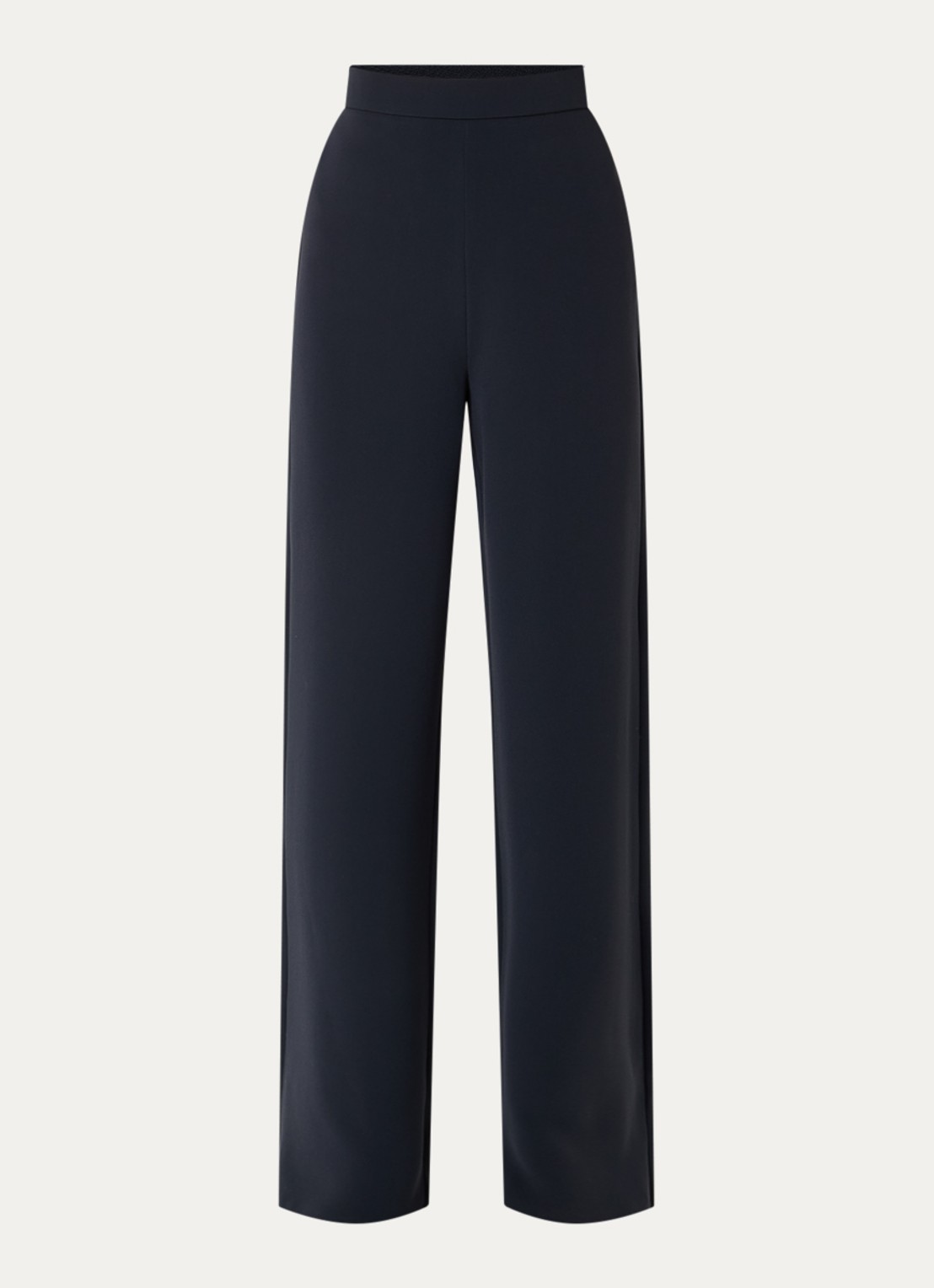 Max Mara Alaggio high waist loose fit pantalon - voorkant 3 donkerblauw