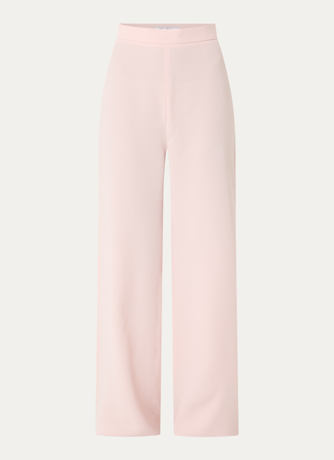 Max Mara Alaggio high waist loose fit pantalon - voorkant 3 lichtroze