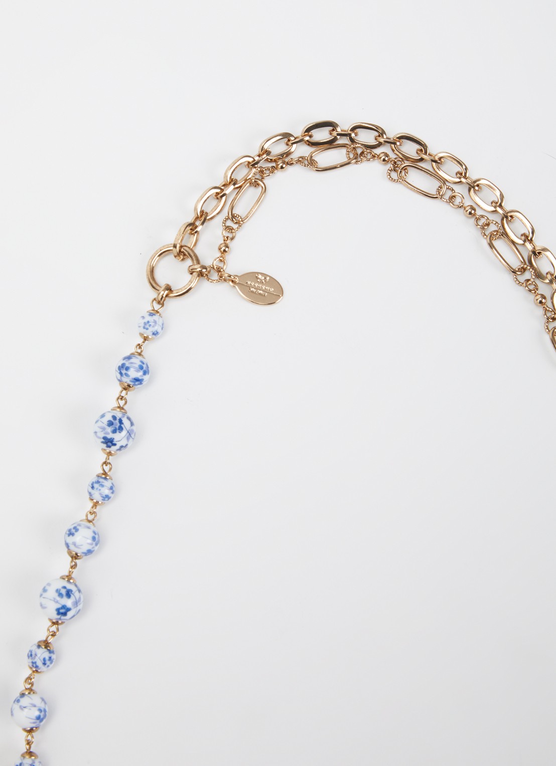 Max Mara Astadia ketting met kristal - detail 2 goud